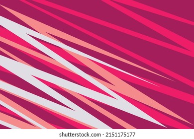 Abstract background with colorful overlapping sharp and zigzag line pattern