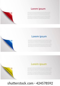 Abstract background with colorful paper