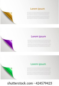 Abstract background with colorful paper