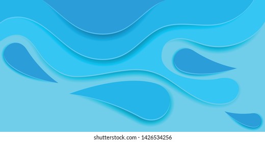 Abstract background. Colorful paper cut shape. 3D vector illustration. Design for cards, prints, brochure cover, banners, booklets, business presentations etc.