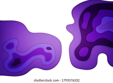 Abstract background with colorful paper cut shapes. Design concept for poster, banner or flyer
