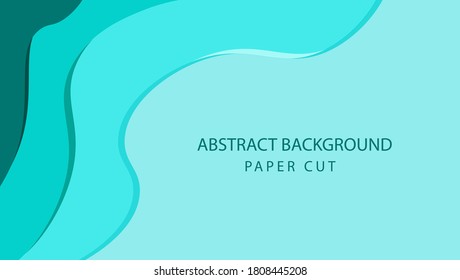 Fondo abstracto con formas de corte de papel coloridas