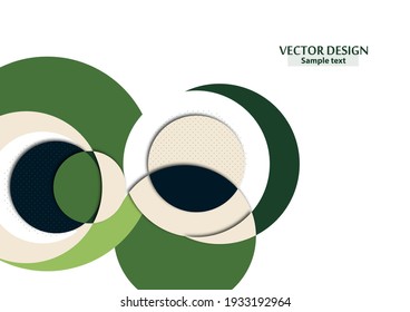 Abstract background with colorful paper cut shapes. Corporate design. Template for a poster, banner, business card, postcard. Vector illustration