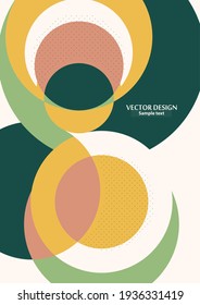 Abstract background with colorful paper cut shapes. Corporate design. Template for a poster, banner, business card, postcard. Vector illustration