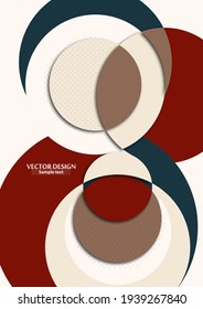 Abstract background with colorful paper cut shapes. Corporate design. Template for a poster, banner, business card, postcard. Vector illustration
