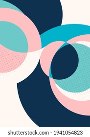 Abstract background with colorful paper cut shapes. Corporate design. Template for a poster, banner, business card, postcard. Vector illustration