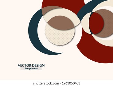 Abstract background with colorful paper cut shapes. Corporate design. Template for a poster, banner, business card, postcard. Vector illustration
