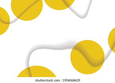 Abstract background with colorful paper cut shapes. Design for poster, banner, card. White and orange abstract round illustration. 3D paper images with a subtle blend of bright colors. Copy space.