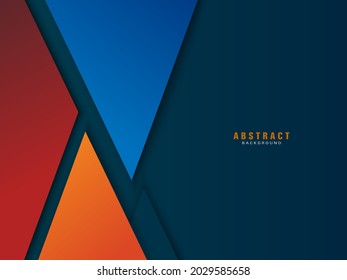 abstract background with colorful paper cut triangles