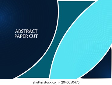 Abstract background with colorful paper cut shapes. Corporate design. Template for a poster, banner, business card, postcard. Vector illustration