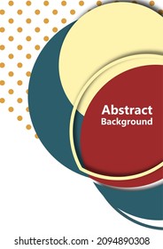 Abstract background with colorful paper cut shapes. Corporate design. Template for a poster, banner, business card, postcard. Vector illustration