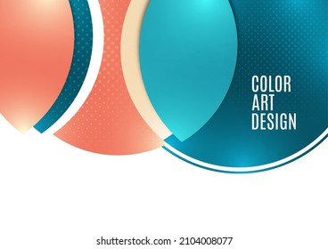 Abstrakter Hintergrund mit bunten Formen aus Papier. Corporate Design. Vorlage für ein Poster, Banner, Visitenkarte, Postkarte. Vektorgrafik