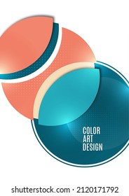 Abstract background with colorful paper cut shapes. Corporate design. Template for a poster, banner, business card, postcard. Vector illustration