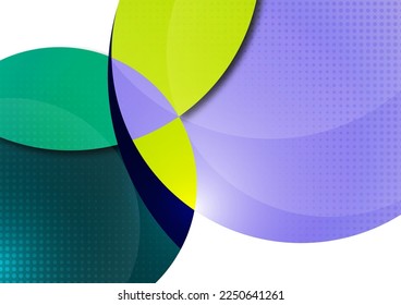 Abstract background with colorful paper-cut shapes. Corporate design. Template for poster, banner, business card, postcard. Vector illustration