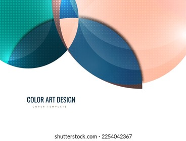 Abstract background with colorful paper-cut shapes. Corporate design. Template for poster, banner, business card, postcard. Vector illustration