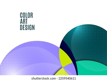 Abstract background with colorful paper-cut shapes. Corporate design. Template for poster, banner, business card, postcard. Vector illustration
