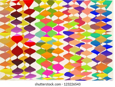 abstract background with colorful party motives,symmetrical shapes