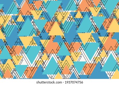 Abstract background colorful pastel color. triangle style