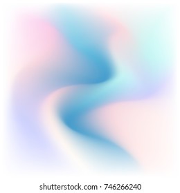 Abstract background with colorful pastel sweet tone colors with smooth wavy curves surface.