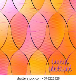 Abstract Background. Colorful Pattern. Curve Structure Texture. Vector Illustration