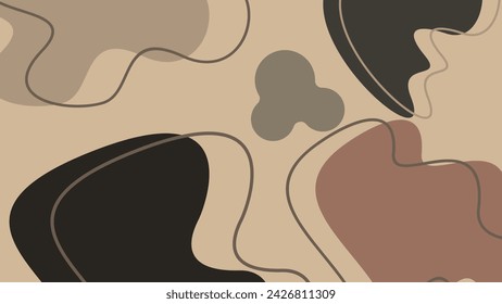 abstract background with colorful pattern of lines and spots with different shapes