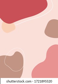 Abstract background, colorful pattern, seamless pattern with brush strokes in pink colors. Abstract patterns for fashion design, branding, web images, packaging, decor, geometric forme collection