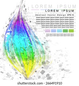 Abstract background with colorful pattern for your design
