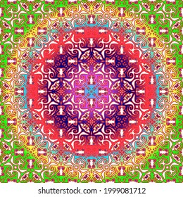 abstract background with colorful patterns. ornament for wallpapers and backgrounds