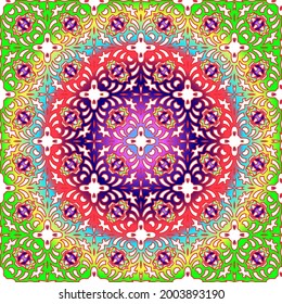 abstract background with colorful patterns. ornament for wallpapers and backgrounds.festive pattern. 

