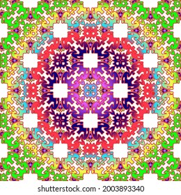 abstract background with colorful patterns. ornament for wallpapers and backgrounds.festive pattern. 
