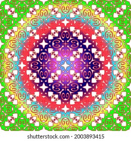 abstract background with colorful patterns. ornament for wallpapers and backgrounds.festive pattern. 