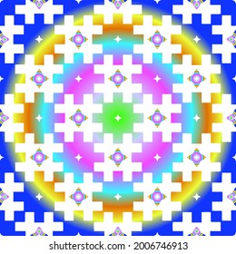 abstrakter Hintergrund mit bunten Mustern. Ornament für Wallpaper und Hintergründe.festliches Muster. 