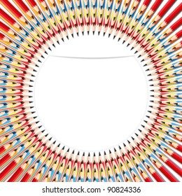 Abstract background colorful pencil.