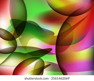 Abstract background with colorful pieces  
