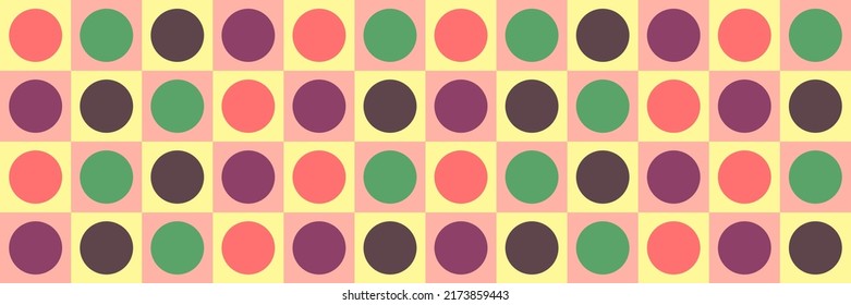patrón de puntos polka colorido de fondo abstracto