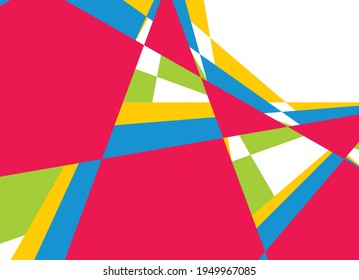 Abstract background with colorful polygonal line pattern