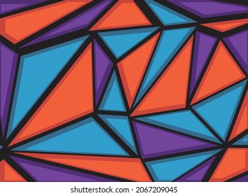 Abstract background with colorful polygonal pattern
