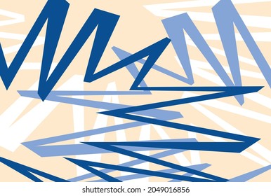 Abstract background with colorful polygonal and zigzag pattern