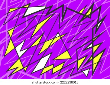 Abstract background with colorful random triangle pattern and irregular line