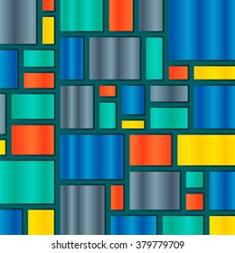 Abstract background with colorful rectangles