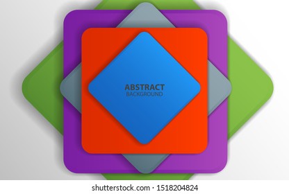 Abstract background with colorful rhombus shape. Trendy vector design template for use modern cover, magazine, poster, advertising, presentation, corporate