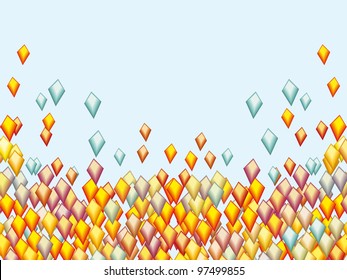 abstract background with colorful rhombus. Vector pattern