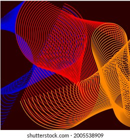 abstract background, with colorful rolling circles