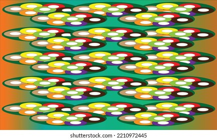 abstract background with colorful round patterns