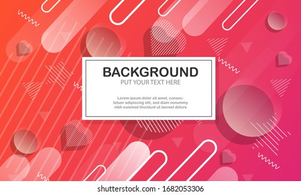 Abstract background with colorful rounded shapes
