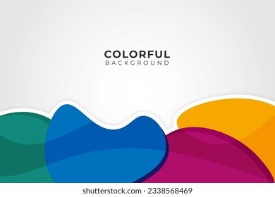 fondo abstracto con formas redondeadas coloridas