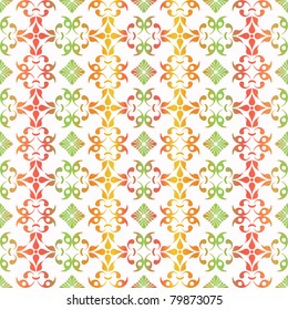 Abstract background of colorful seamless floral pattern