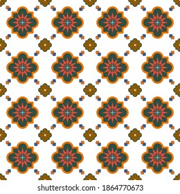 Resumen del fondo de color patrón inmaculado en estilo ornamental geométrico. Patrón veloz.