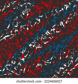 Abstract background with colorful seamless rough lines pattern