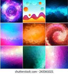 Abstract Background Colorful set